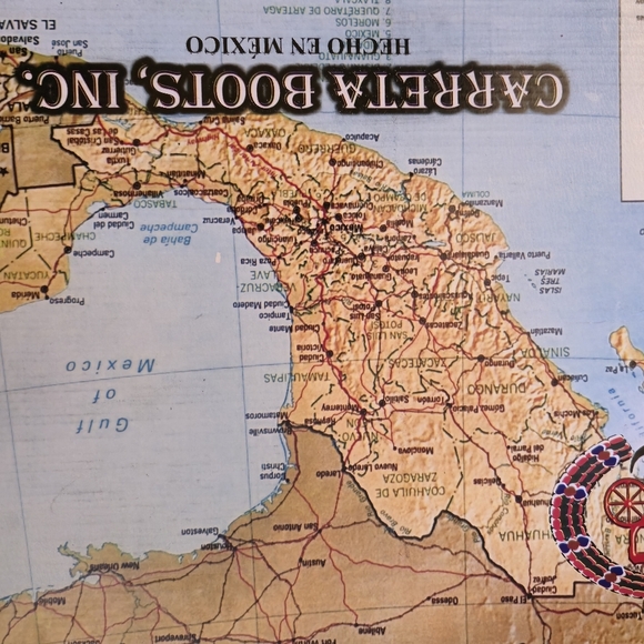 Authentic Mens Carreta Black & Wine Pointed Toe Reptile Figurine Cowboy Boots - Picture 3 of 13